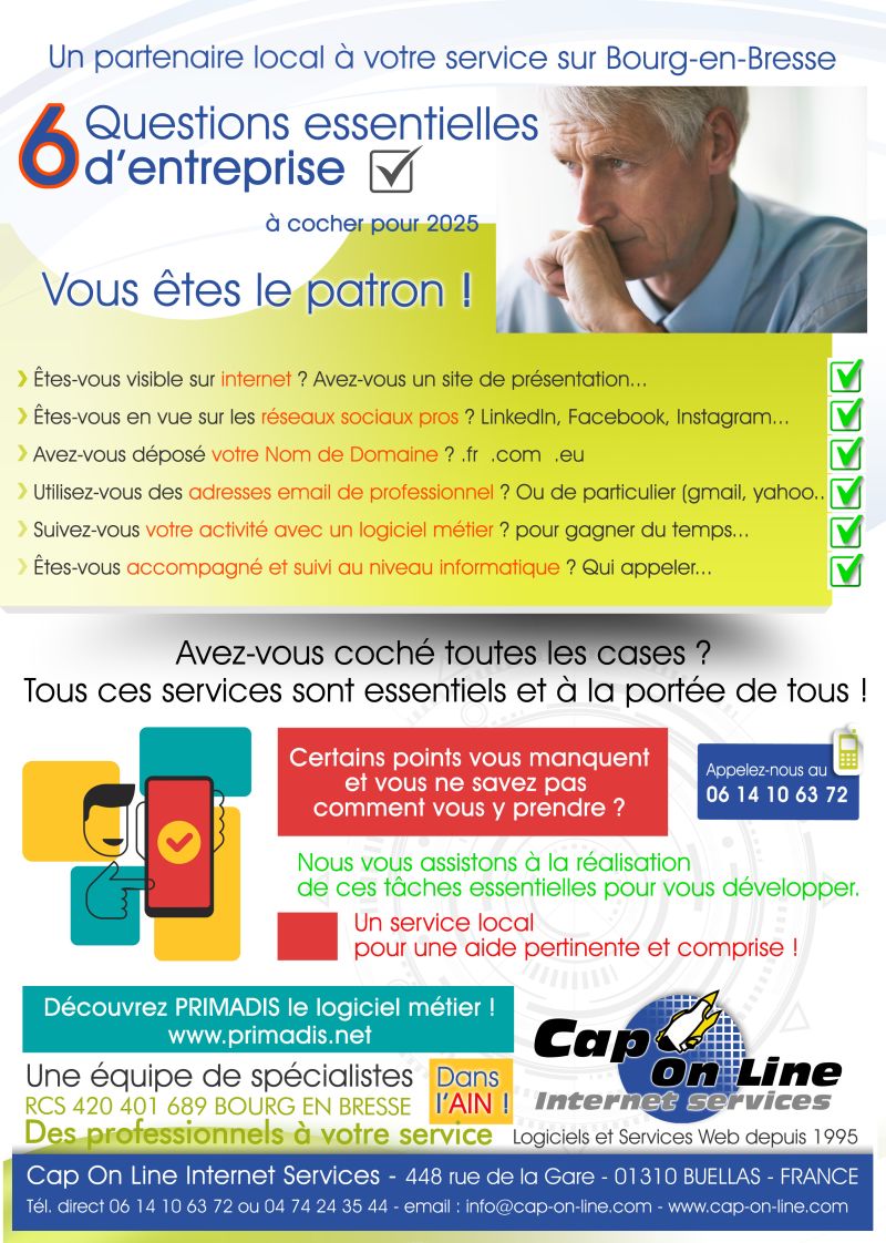 Brochure questions essentielles CAP ON LINE