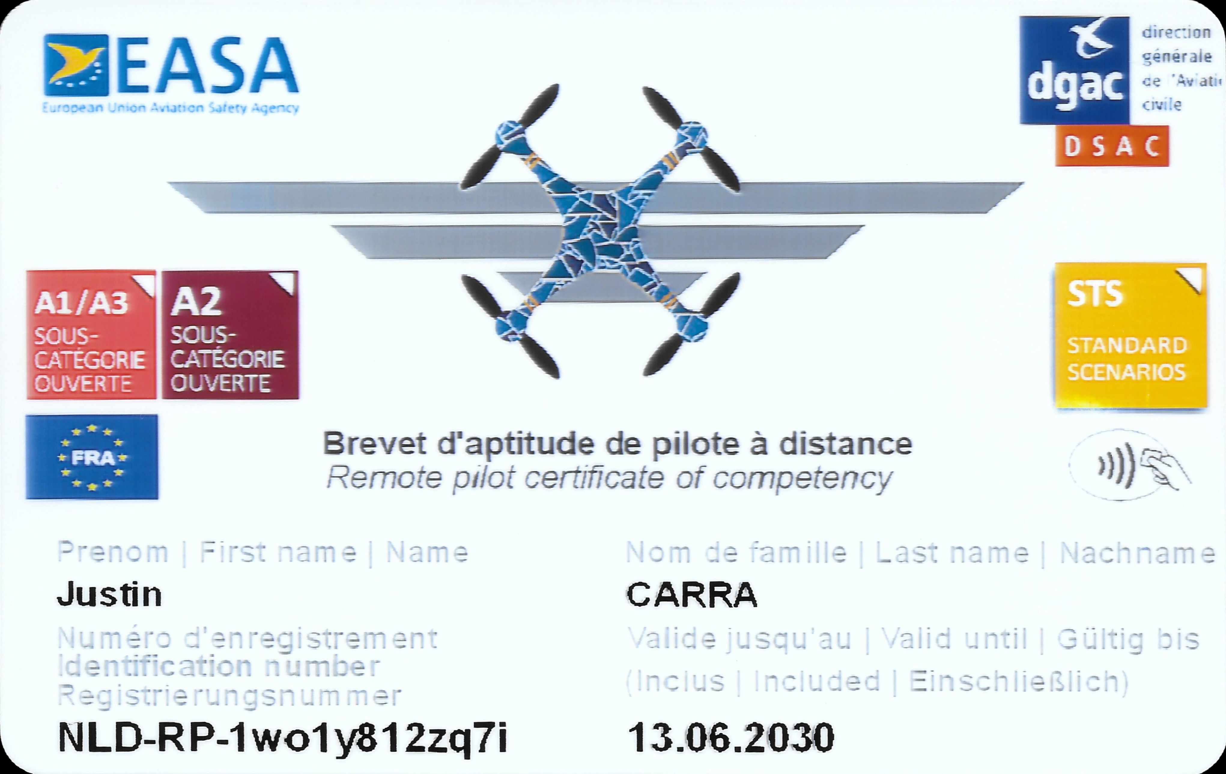 [REPUBLICATION] En juin 2025, j'ai réussi tous les examens de Pilote À Distance Européen !