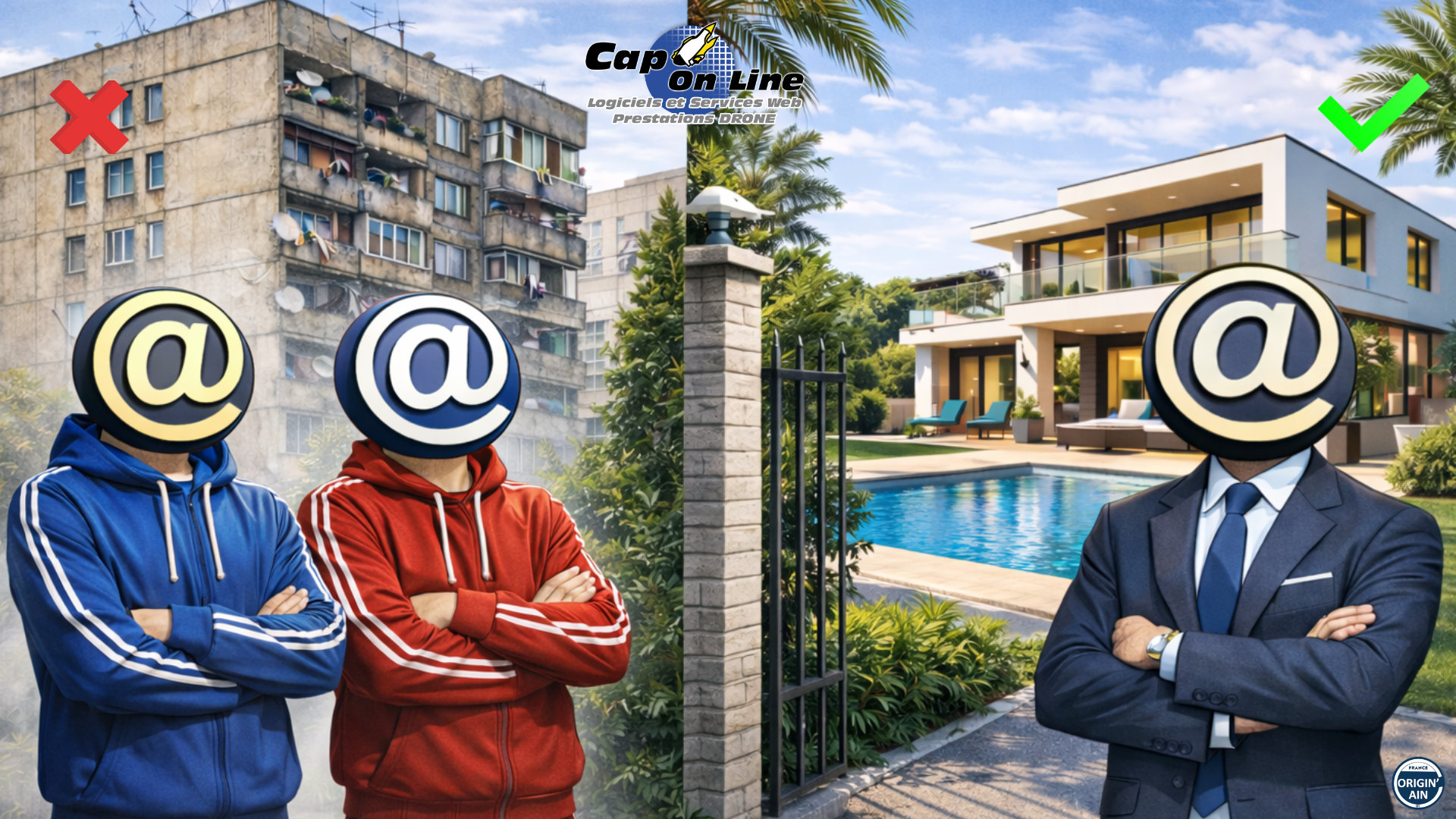 📧 Une adresse e-mail c'est votre adresse, vous êtes chez gmail ou chez vous ? 📧